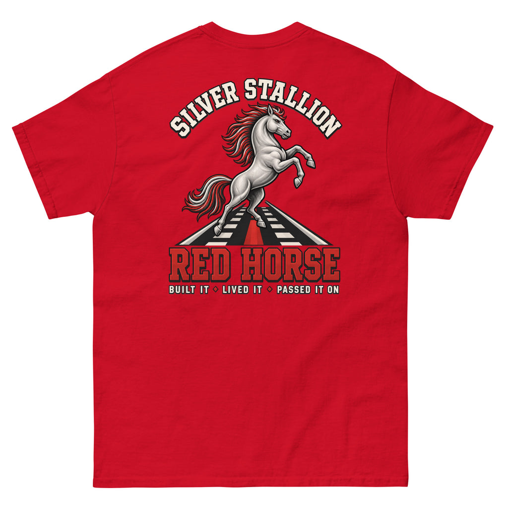 Silver Stallion RED HORSE Classic T-Shirt product mockup