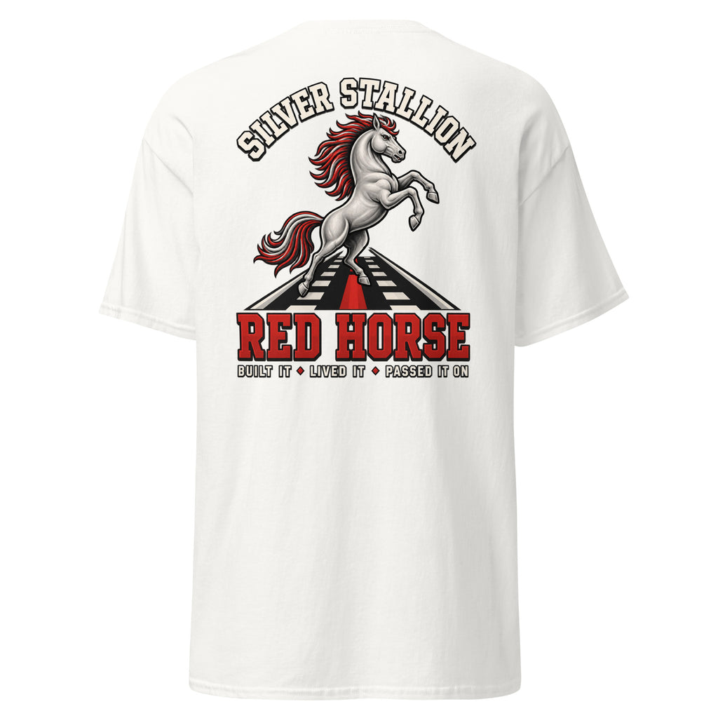 Silver Stallion RED HORSE Classic T-Shirt product mockup