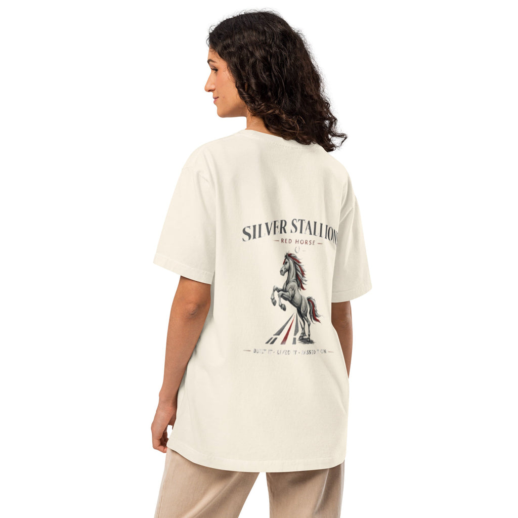 Women's oversized tee back mockup