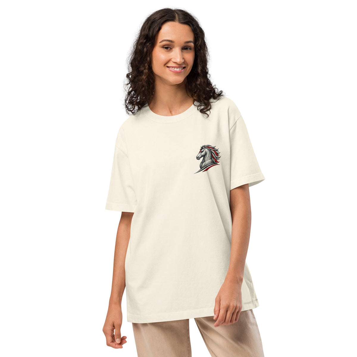 Women's oversized tee front mockup