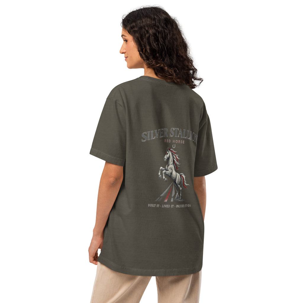 Women's Oversized RED HORSE T-Shirt product mockup