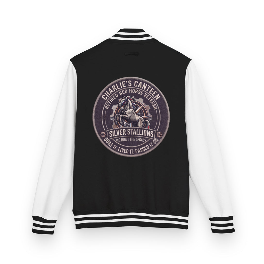Charlie's Canteen Retired Letterman Jacket product mockup
