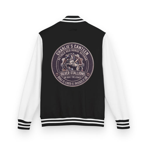 Charlie's Canteen Retired Letterman Jacket product mockup