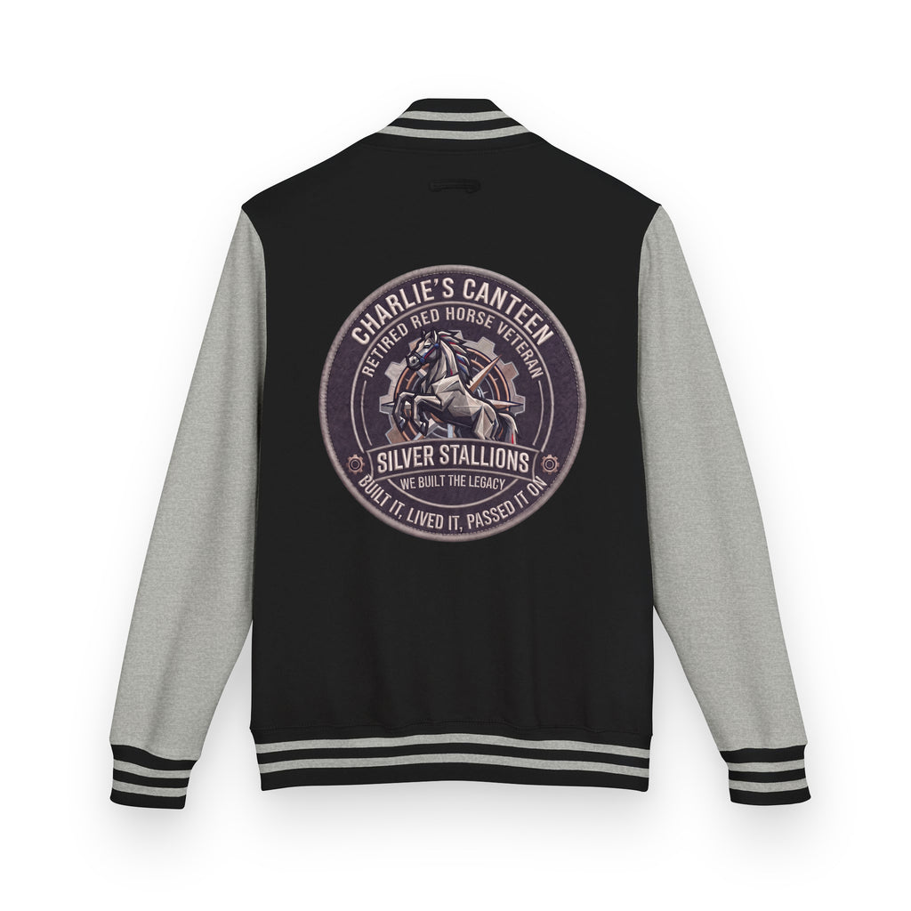 Charlie's Canteen Retired Letterman Jacket product mockup