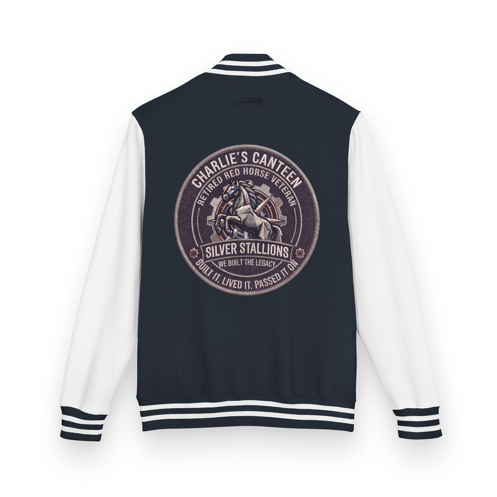 Charlie's Canteen Retired Letterman Jacket product mockup