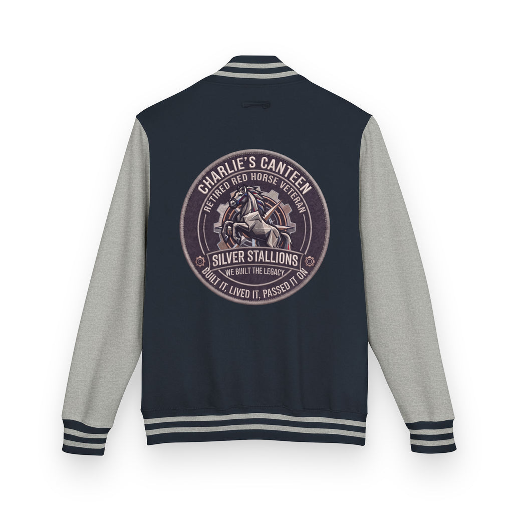 Charlie's Canteen Retired Letterman Jacket product mockup