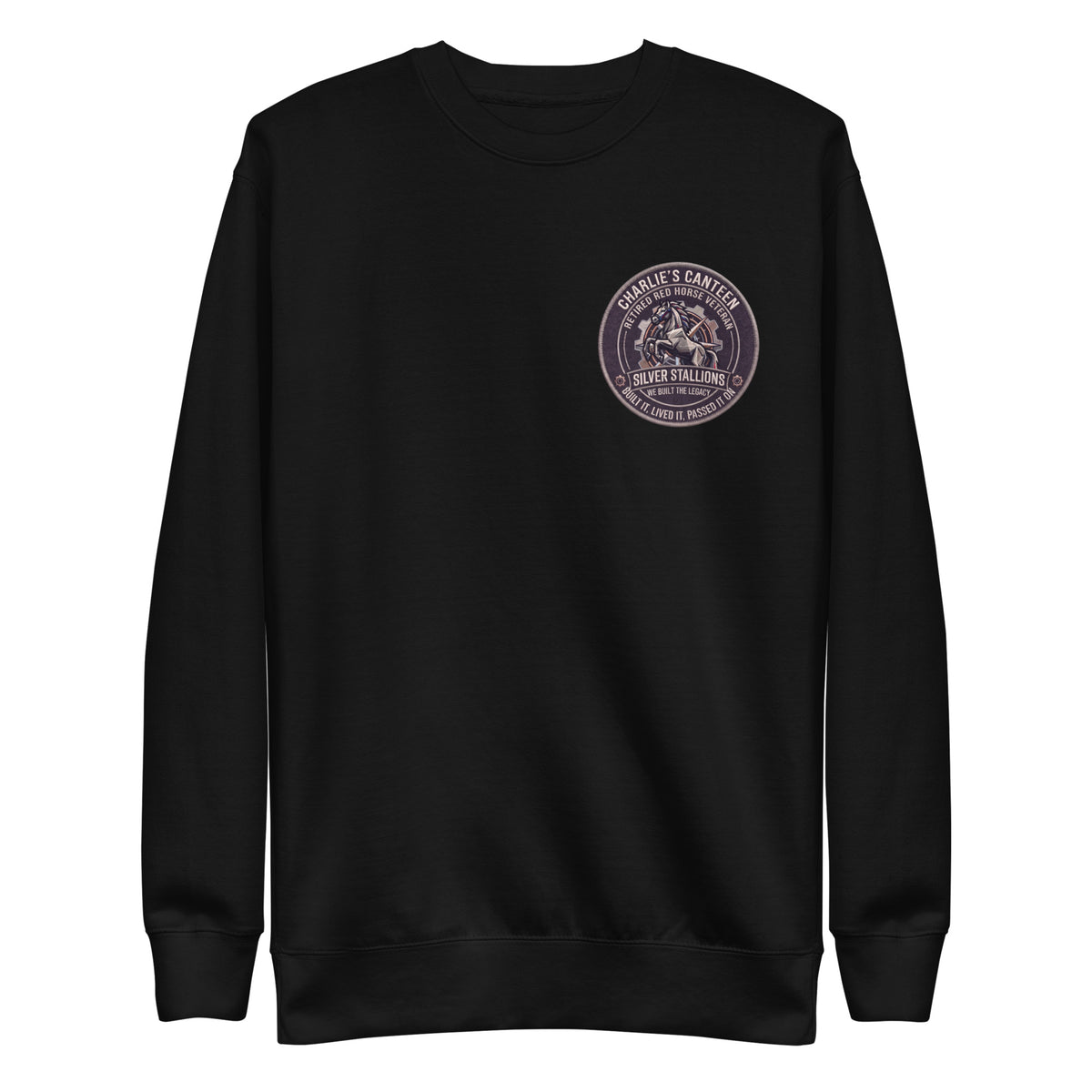 Silver Stallion Retired Crewneck Sweatshirt product mockup