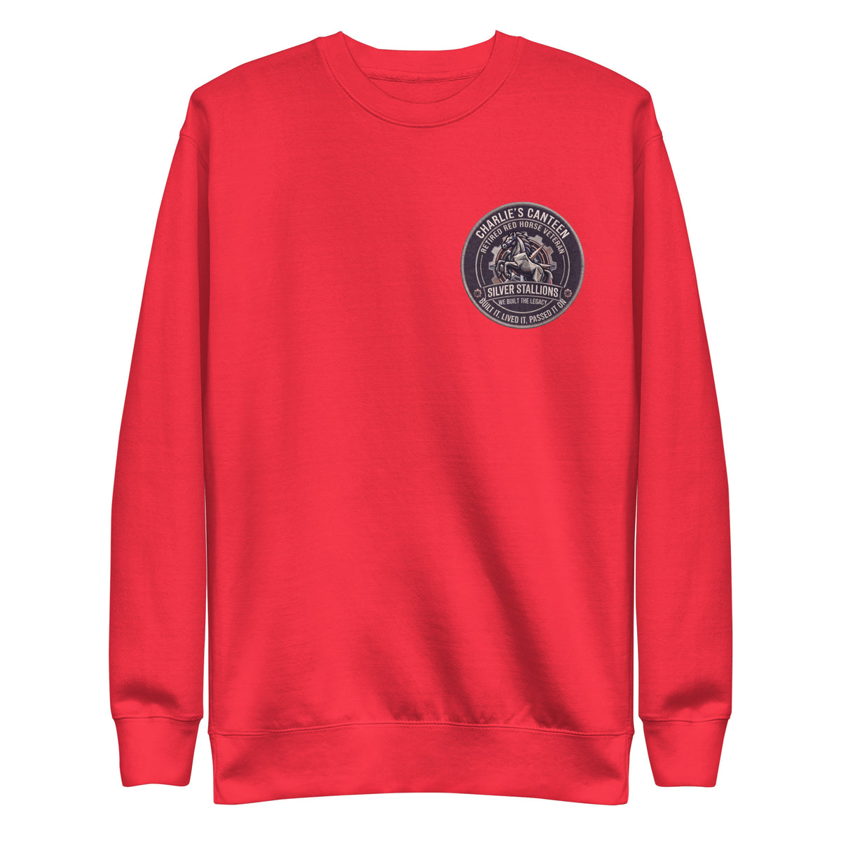 Silver Stallion Retired Crewneck Sweatshirt product mockup